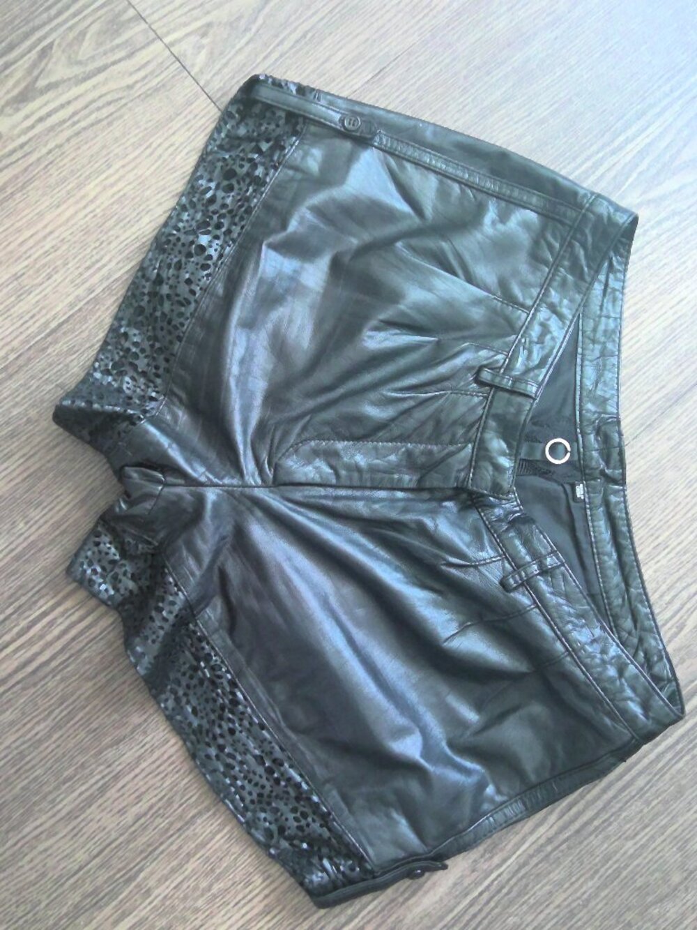 Poleci leather shorts size 4